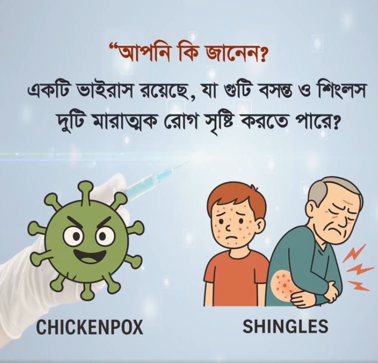শিশু ও বয়স্কদের জন্য হুমকি: চিকেনপক্স ও শিঙ্গেলস